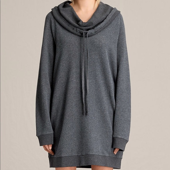 All Saints Dresses & Skirts - All Saints Kaye Sweat Dress Charcoal Size XS NWT